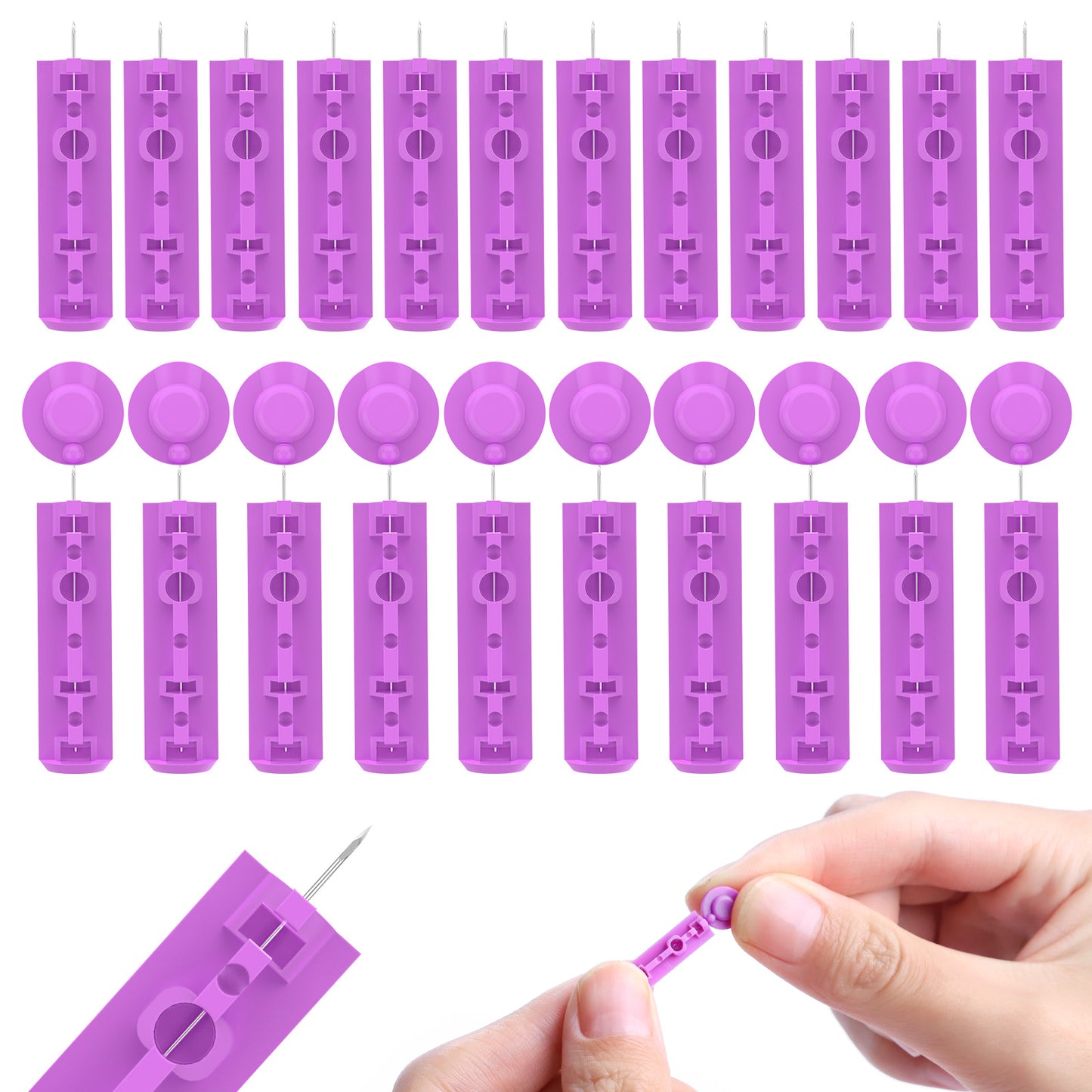 30G Sterile Lancets for Blood Glucose Testing - 100 Count