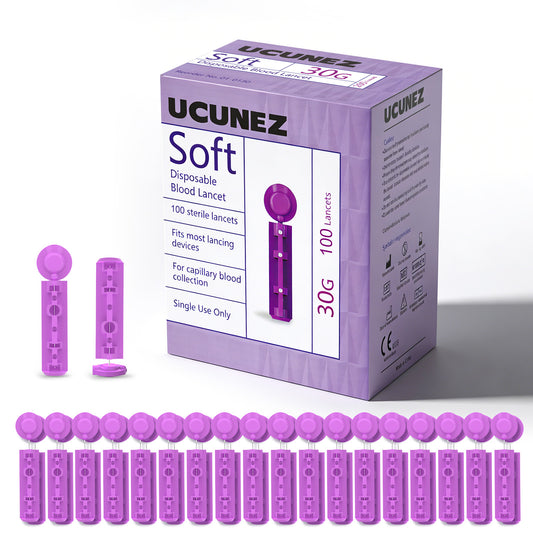 30G sterile lancets for glucose testing