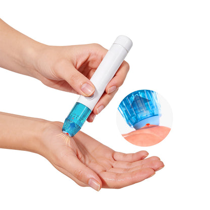 how to use a vacuum lancing pen